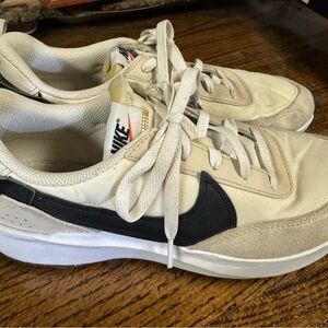 Nike Women’s Cream and Black Sneakers